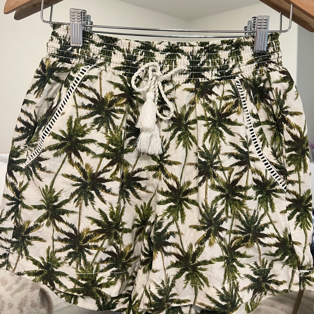 Briggs Linen Palm Tree Shorts (xs/s)
